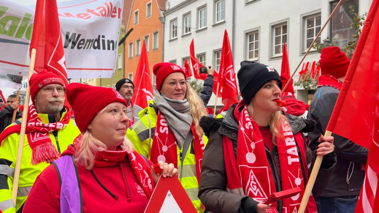 Zentraler Warnstreik Donauwörth