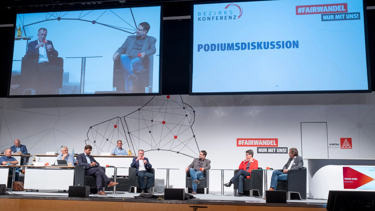 71. Ordentliche Bezirkskonferenz Bezirk Bayern, Podiumsdiskussion