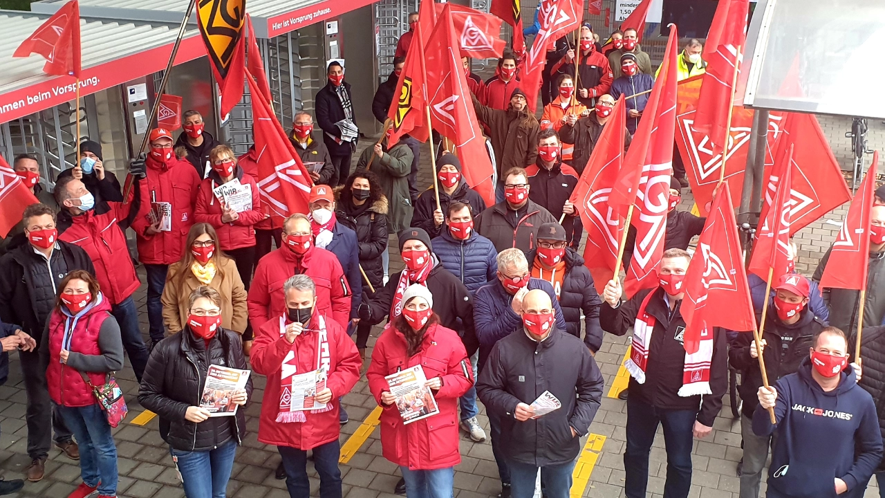 Aktionstag Fairwandel am 29.10.2021 Demonstration bei AUDI in Ingolstadt