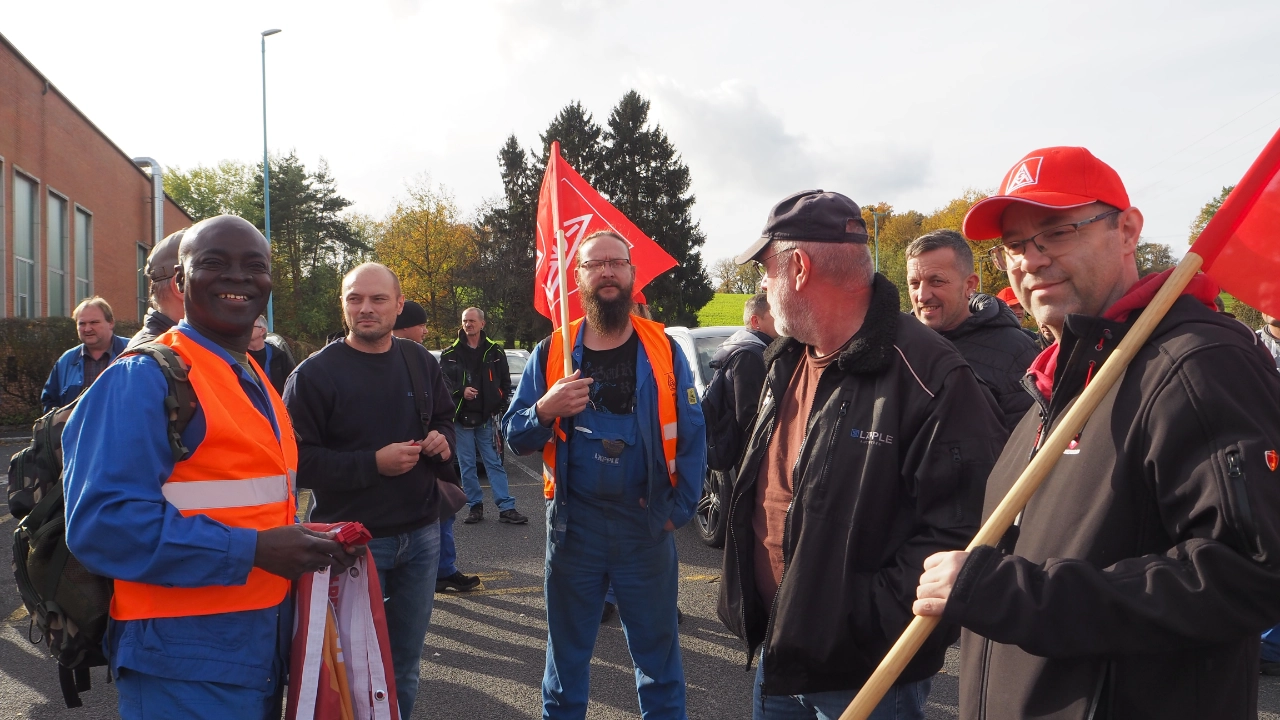 Warnstreik Metall&Elektro Tarifrunde 2022 Läpple Teublitz