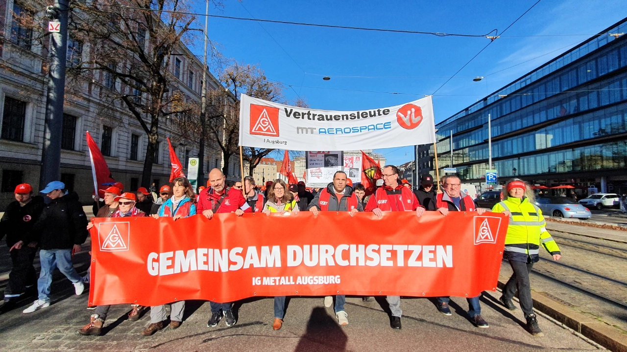 Zentrale Kundgebung in Augsburg