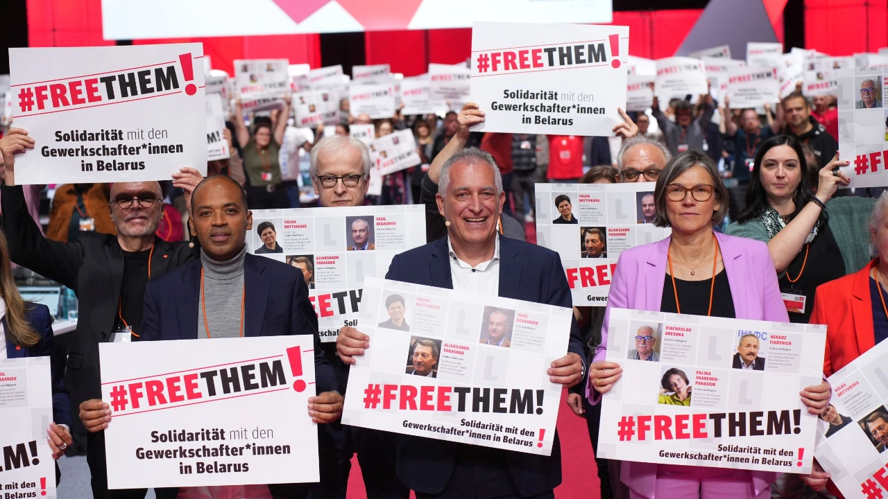 #FreeThem! Amnesty International auf dem 25. Ordentlichen Gewerkschaftstag der IG Metall.