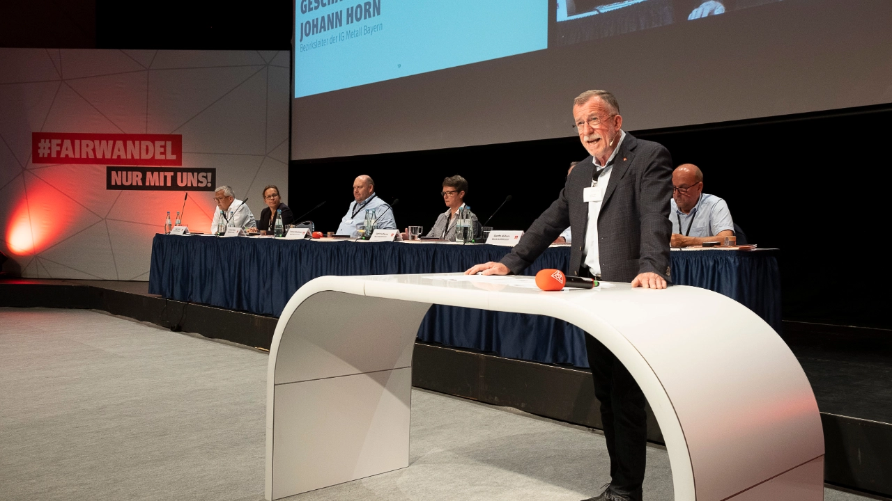 Johann Horn beim Geschäftsbericht