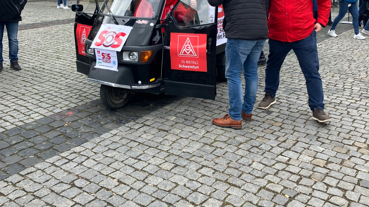 Aktionstag „SOS Kugellagerstadt“ in Schweinfurt