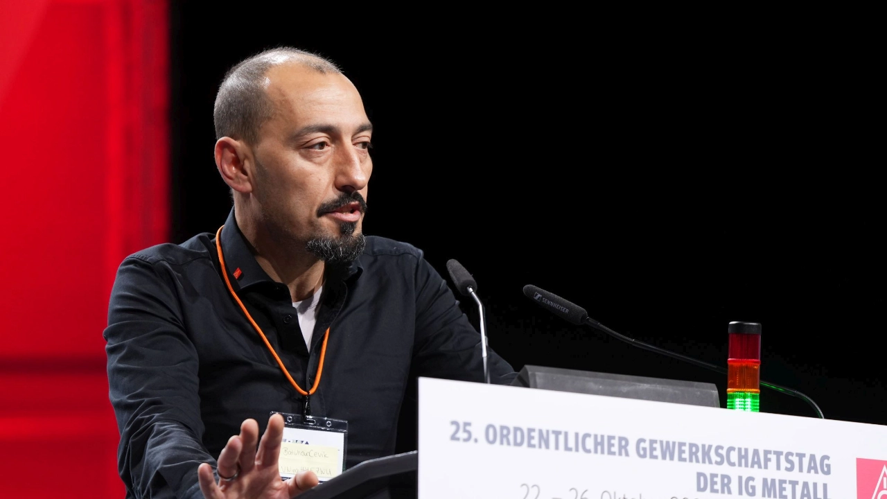 Delegierter auf dem 25. Ordentlicher Gewerkschaftstag der IG Metall in Frankfurt am Main.