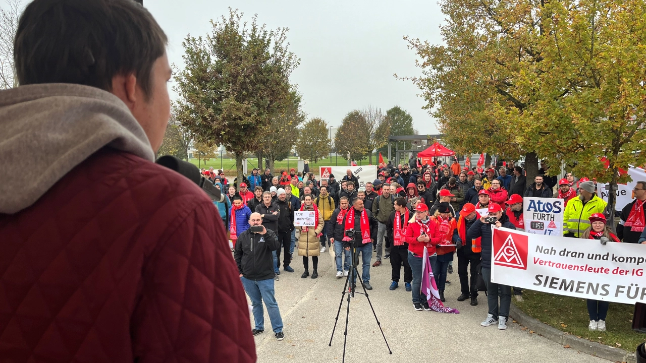 Kundgebung Ansbach: Bosch, BSH, Electrolux, Diehl Metering, Elring Klinger, Siemens, RWS