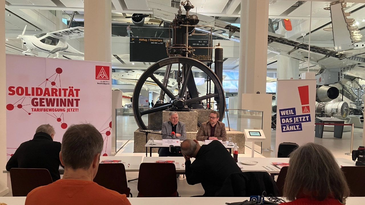 Jahrespressekonferenz der IG Metall Bayern im Deutschen Museum