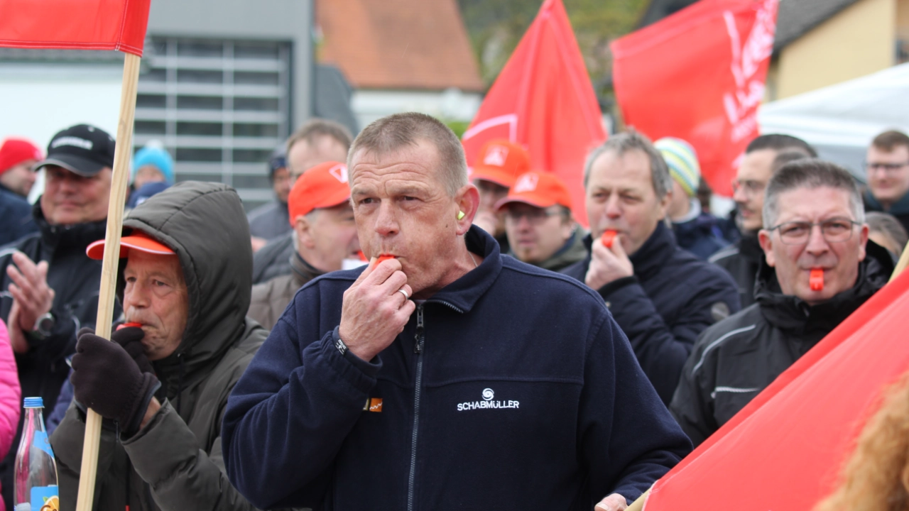 Streik bei Schabmüller in Berching