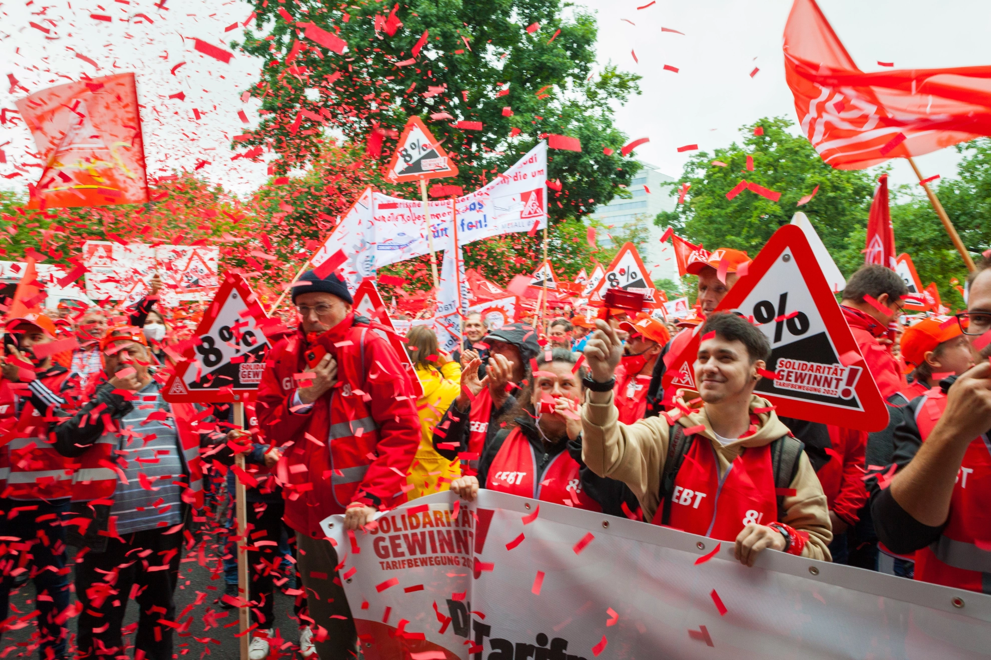 Kundgebung 1. Tarifverhandlung Metall & Elektro 2022 in Nürnberg