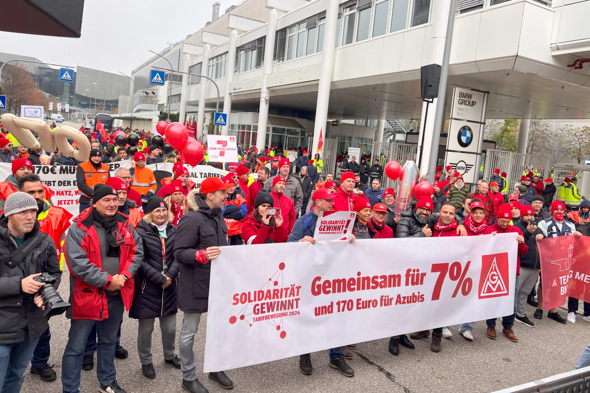 Warnstreik BMW München