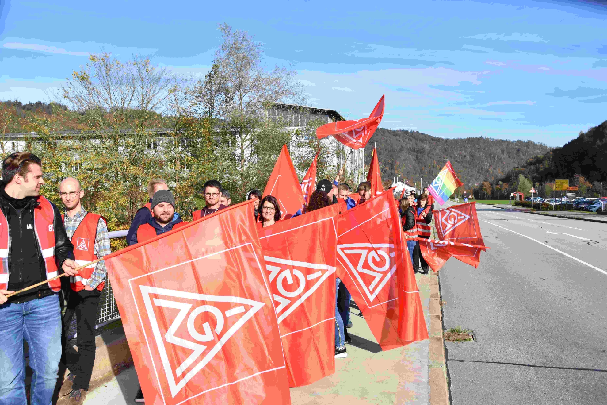 Warnstreik Metall&Elektro Tarifrunde 2022 Sumida Obernzell