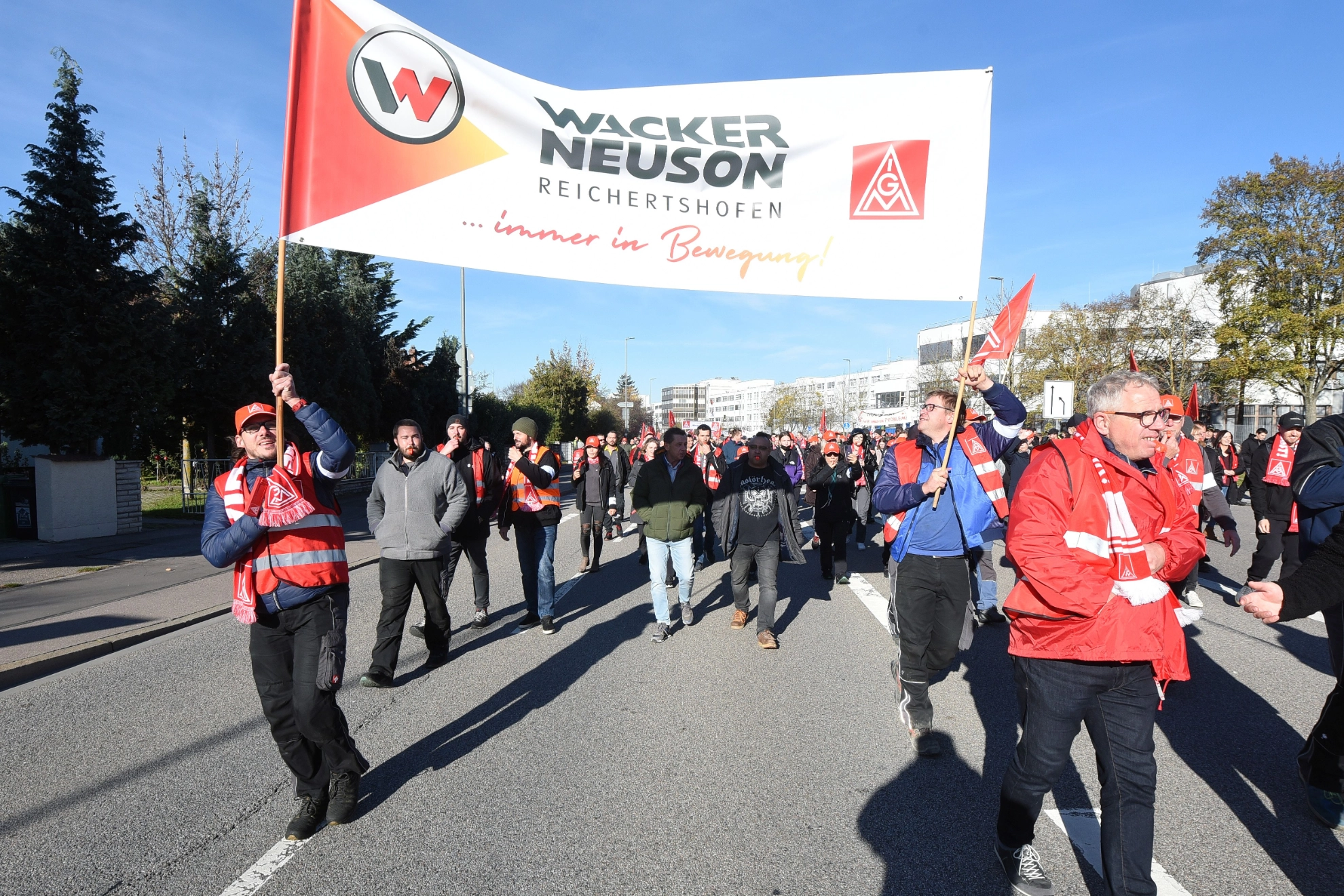 Warnstreik Wacker Neuson ME-Tarifrunde 2022