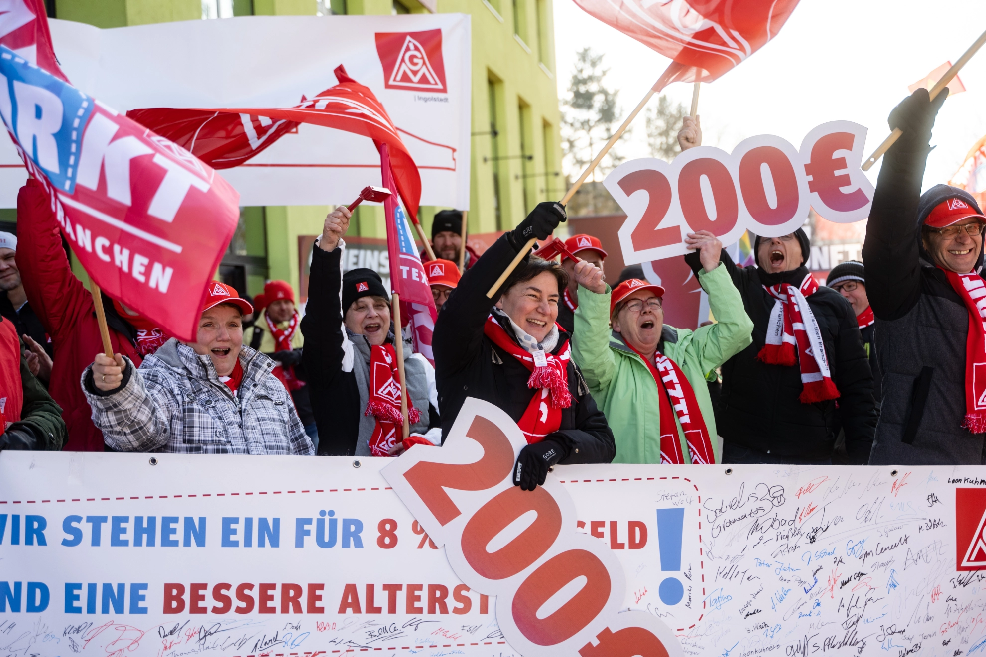 2. Verhandlung in der Textil- und Bekleidungsindustrie: Demo und Kundgebung in Ingolstadt