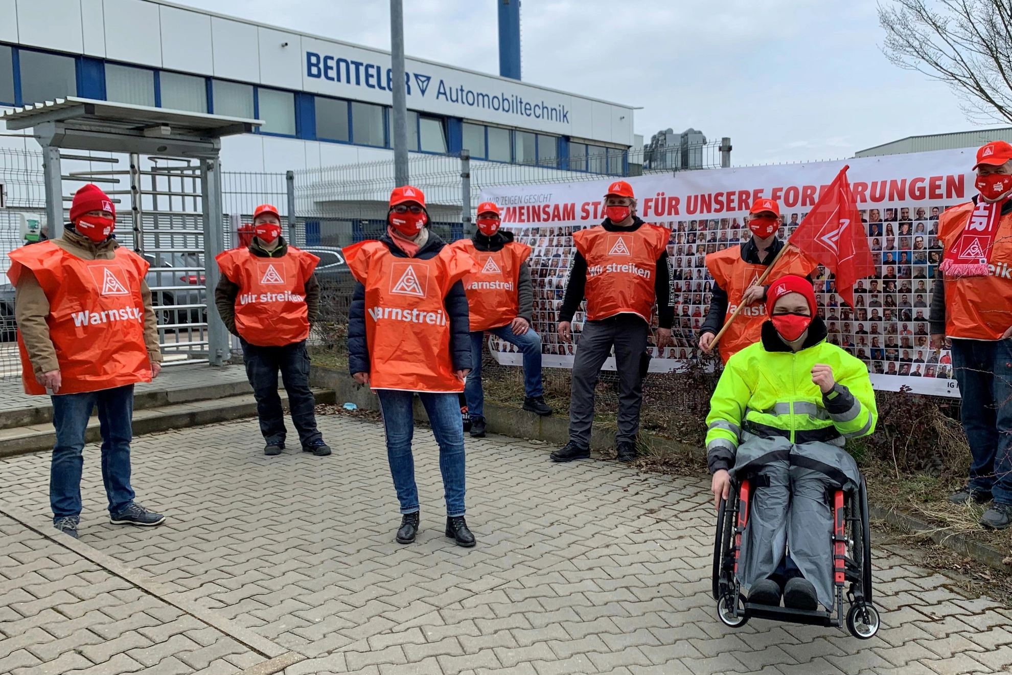 Warnstreik Fa. Benteler M+E