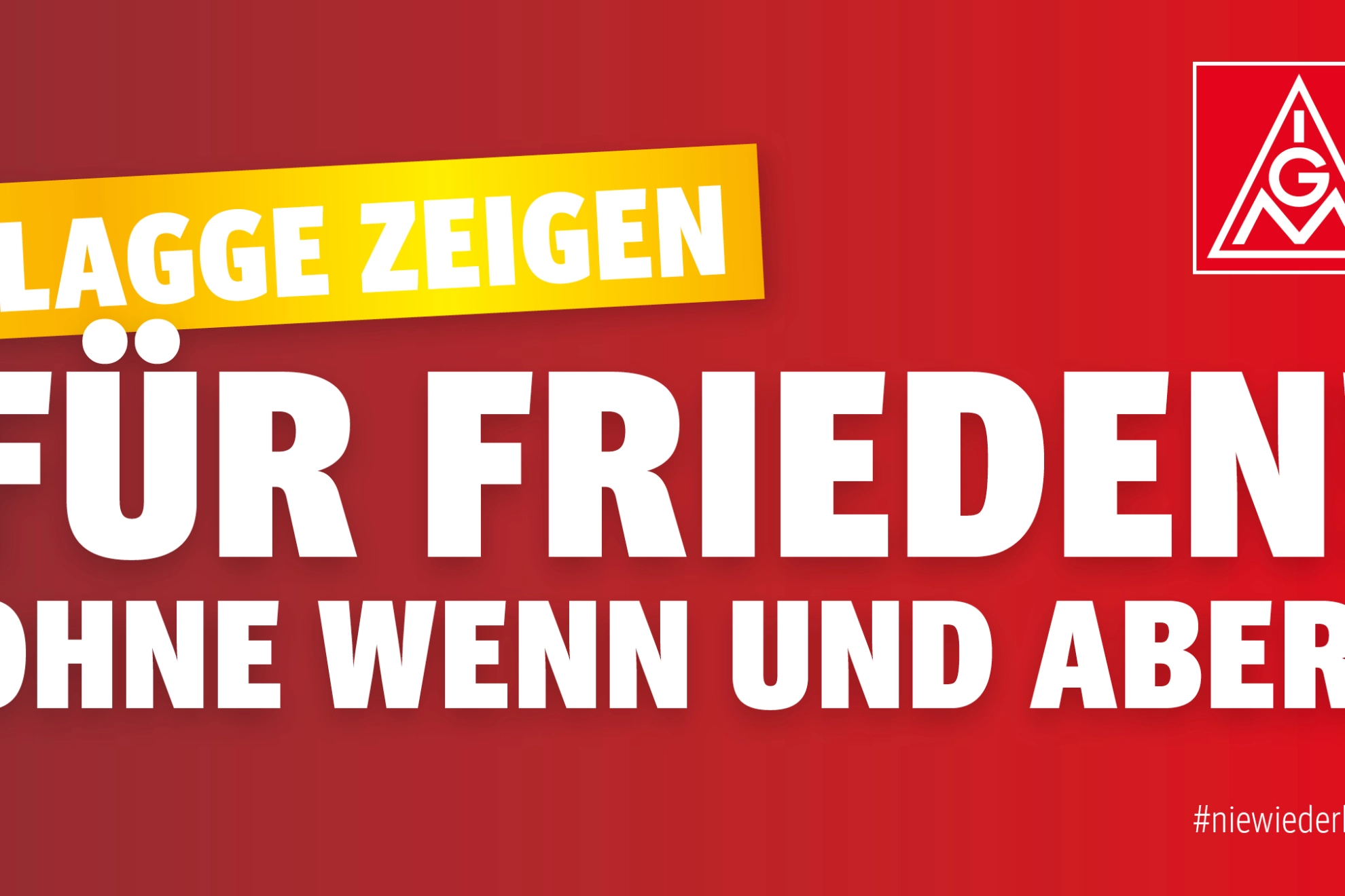 Teaserbild Flagge zeigen für Frieden