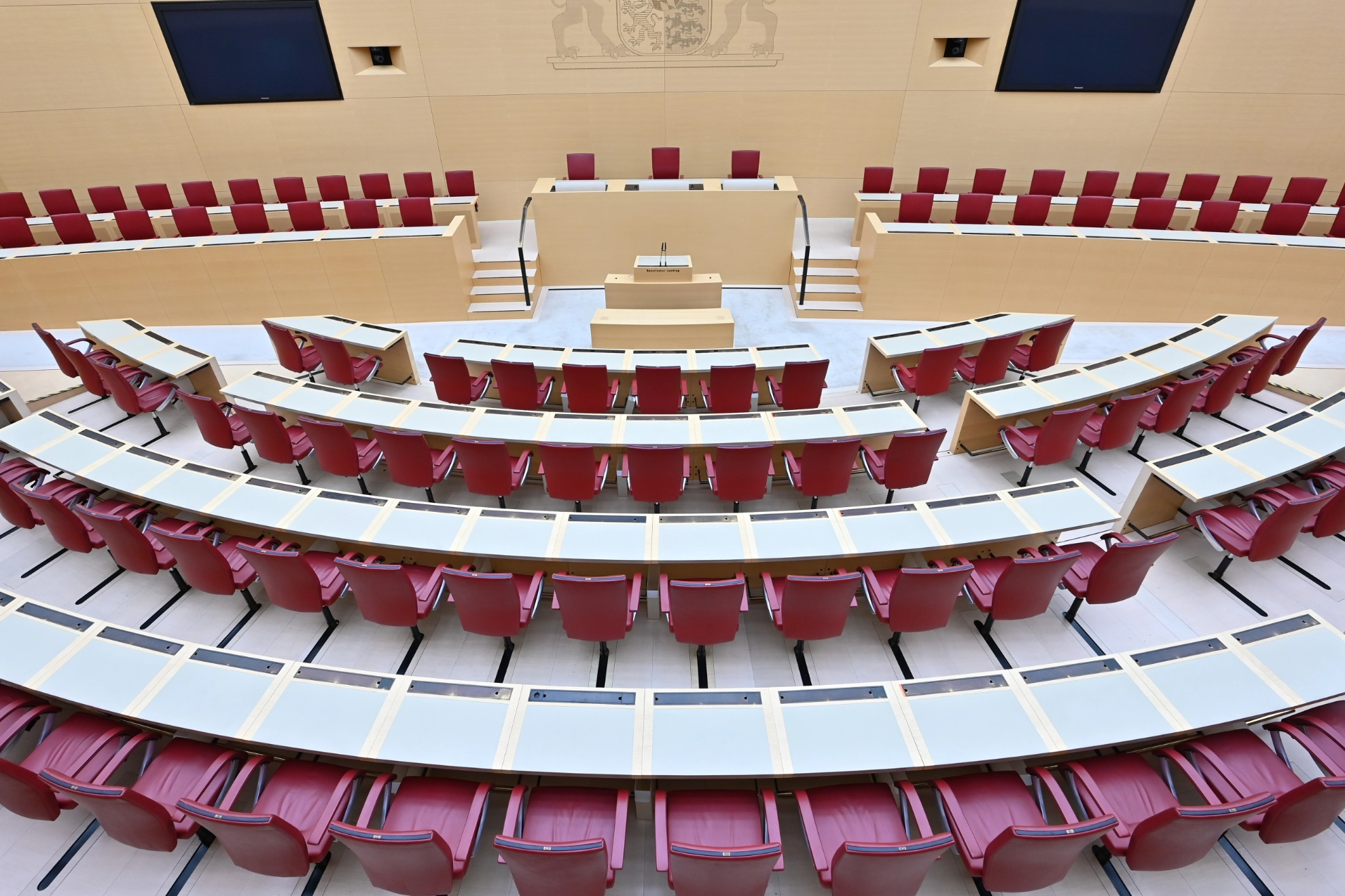 Plenarsaal des Bayerischen Landtags.