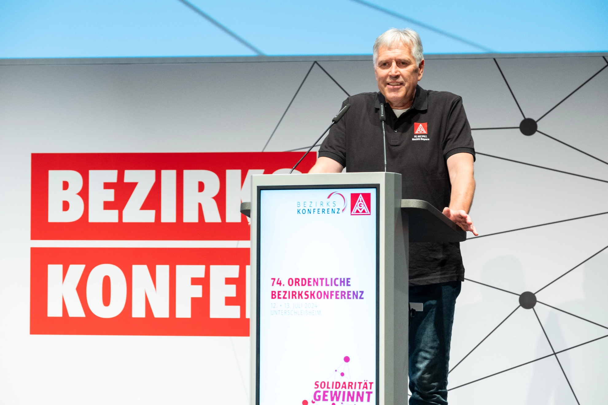 Bezirkskonferenz 2024 der IG Metall Bayern: Bezirksleiter Horst Ott