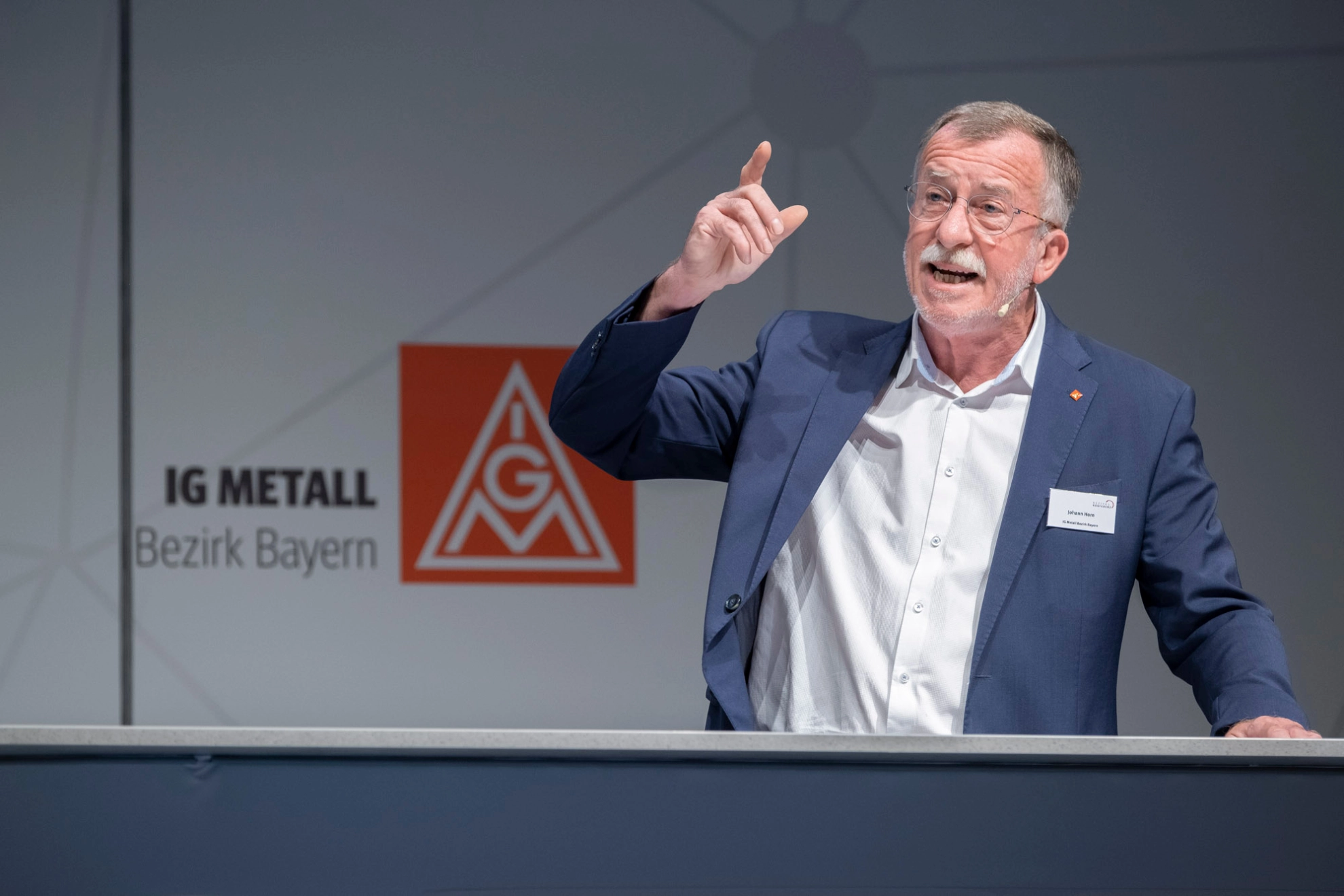Jahrespressekonferenz am 01.02.2022, Johann Horn IG Metall-Bezirksleiter