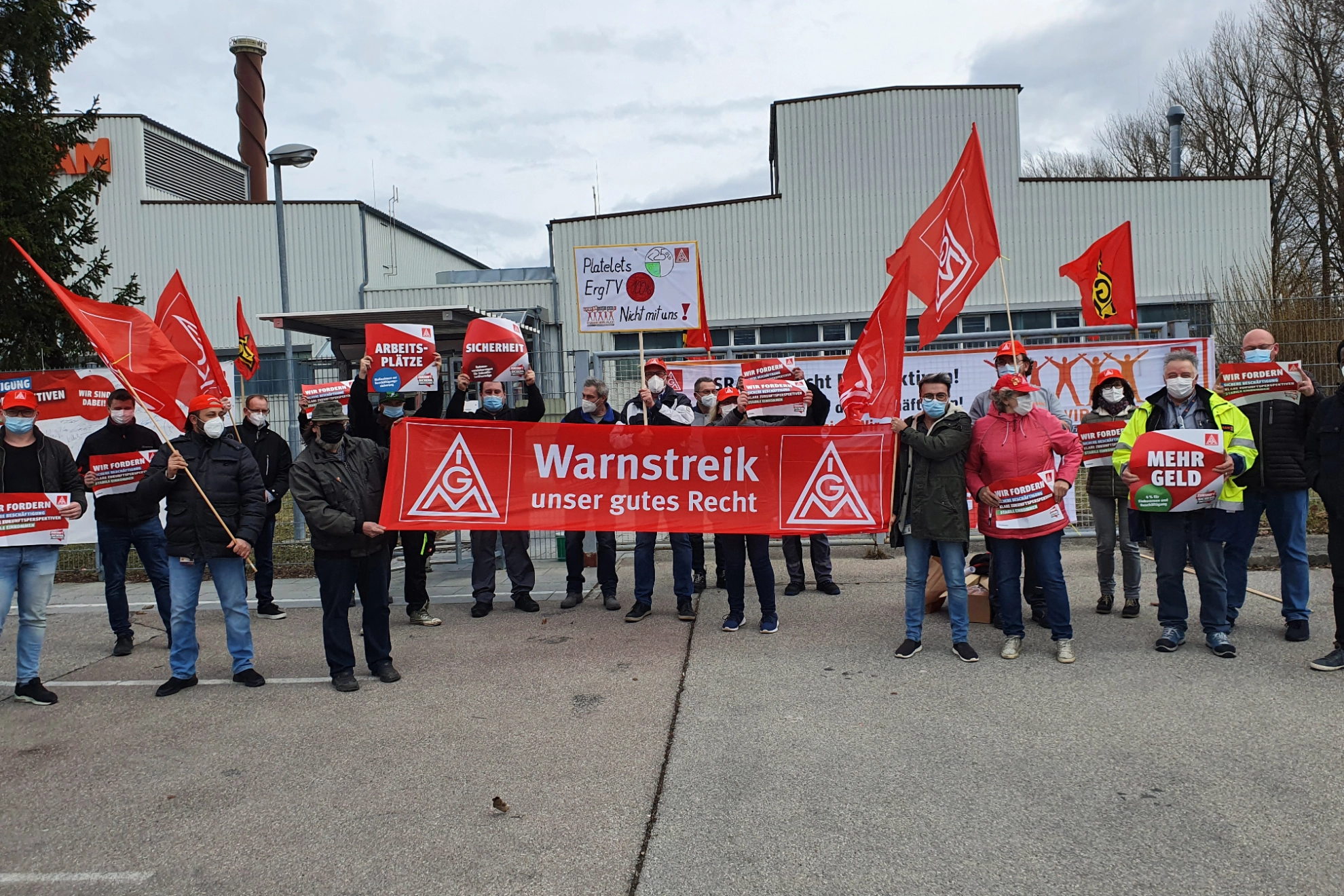 Warnstreik 2021 Tarifrunde M+E 