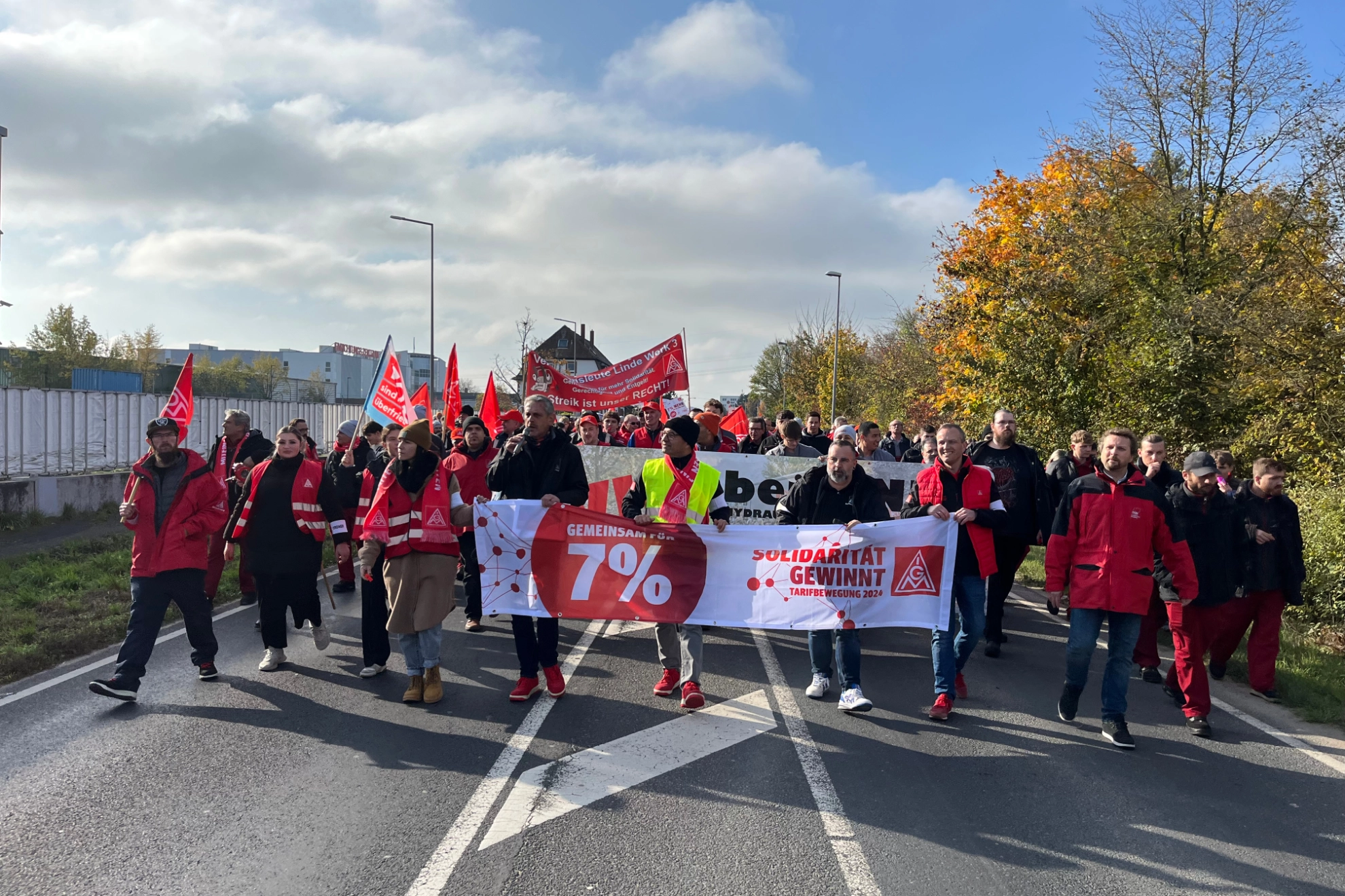 Warnstreik Linde Aschaffenburg