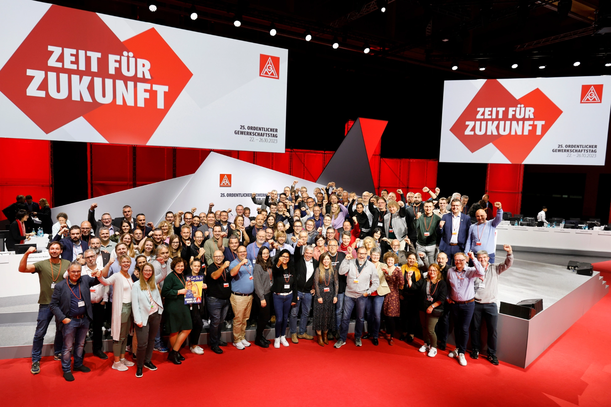 Die bayerische Delegation auf dem Gewerkschaftstag 2023