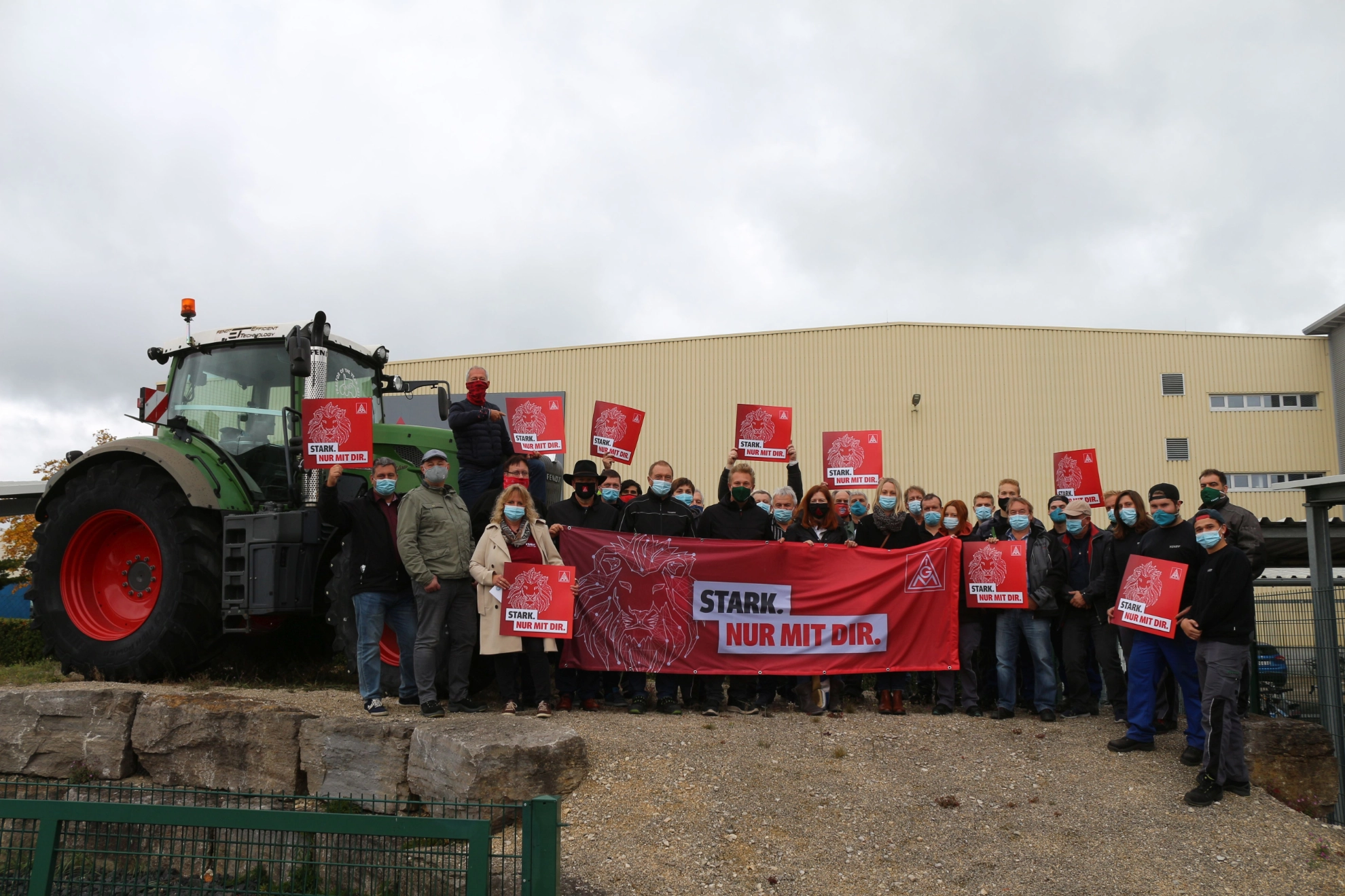 Aktionswoche Fairwandel statt Zukunftsangst Fa. AGCO Augsburg