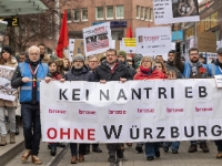 Demozug durch die Würzburger Innenstadt – der Rückhalt in der Stadt ist riesig.