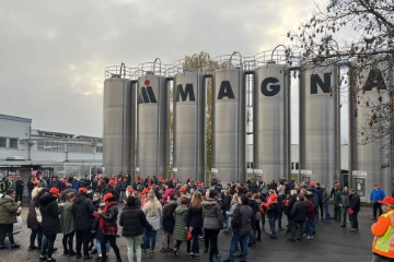 IG Metall-Aktionstag gegen drohenden Verlust von 2000 Arbeitsplätzen am Untermain