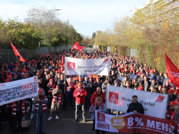 5600 Beschäftigte bis zum Nachmittag im Warnstreik