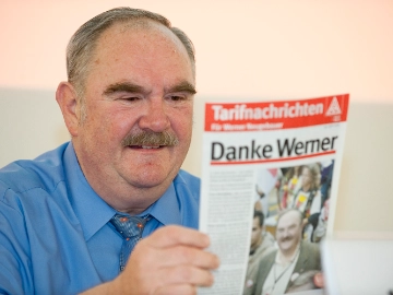 Herzlichen Glückwunsch! IG Metall-Urgestein Werner Neugebauer wird 75