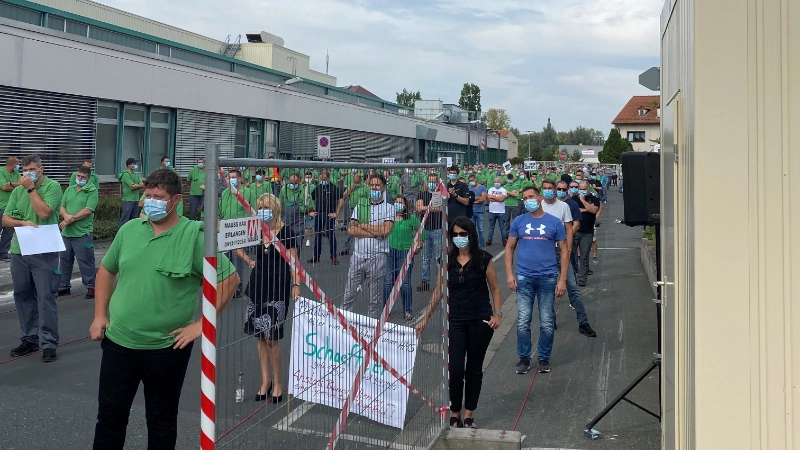 Schaeffler Aktionstag Höchstadt gegen Standortabbau