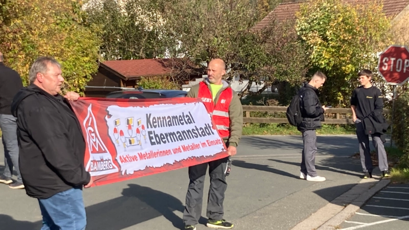 Warnstreik Metall&Elektro Tarifrunde 2022 Kennametal Ebermannstadt