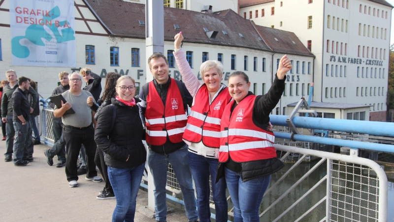 Kundgebung 1. Tarifverhandlung SZI in Stein bei Nürnberg