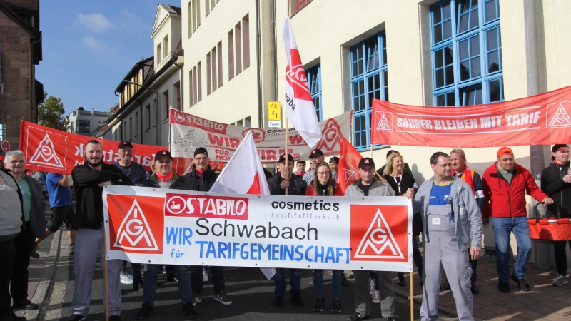 Kundgebung 1. Tarifverhandlung SZI in Stein bei Nürnberg