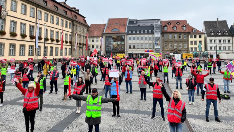 Aktionstag Fairwandel am 29.10.2021 Demonstration in Bamberg