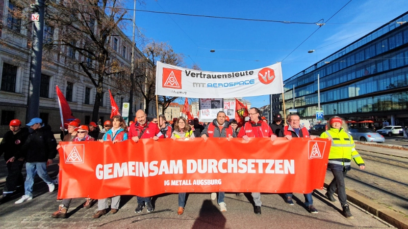 Zentrale Kundgebung in Augsburg