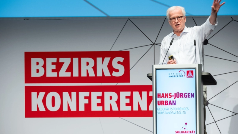 Bezirkskonferenz 2024 der IG Metall Bayern: Hans-Jürgen Urban