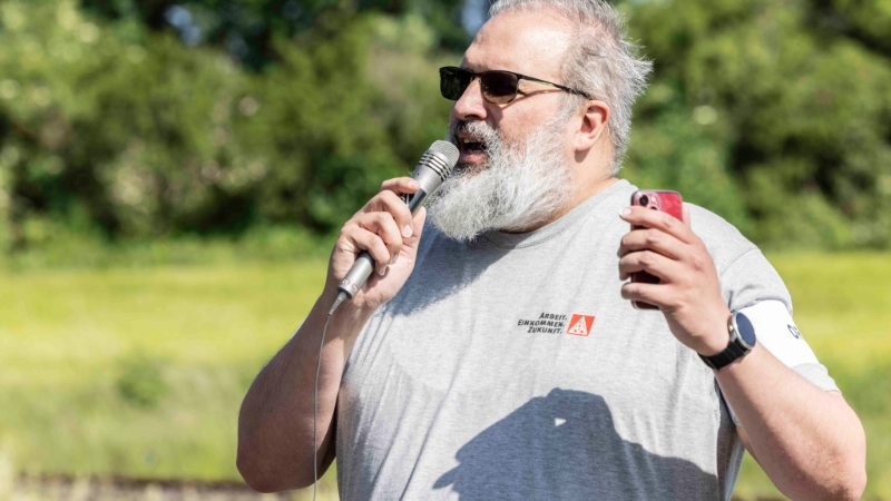 Warnstreik bei Magna Mirrors in Dorfprozelten