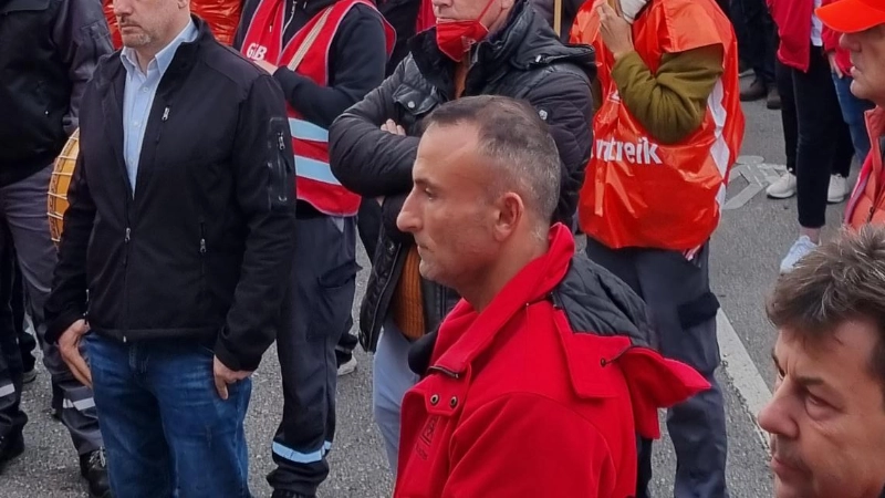 Warnstreik Metall&Elektro Tarifrunde 2022 MAN München