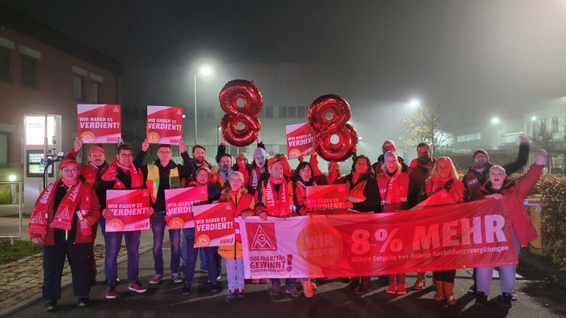 BMW, Dingolfing (Warnstreik Freitagnacht)