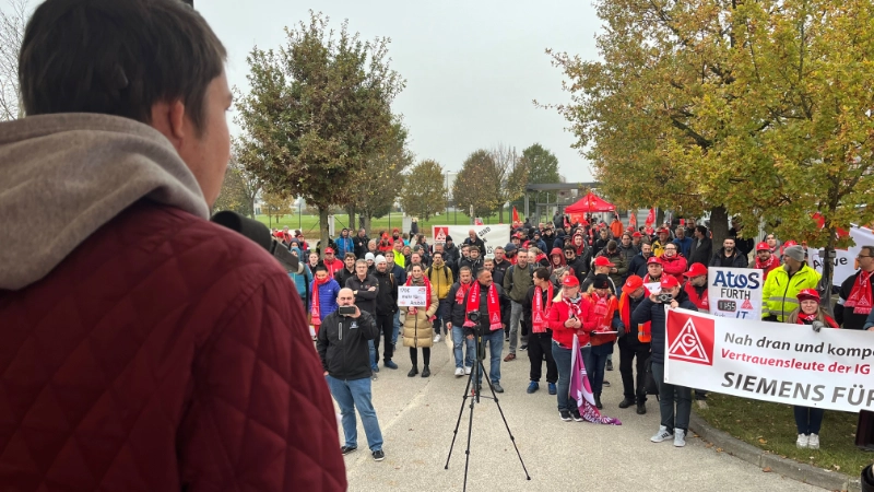 Kundgebung Ansbach: Bosch, BSH, Electrolux, Diehl Metering, Elring Klinger, Siemens, RWS