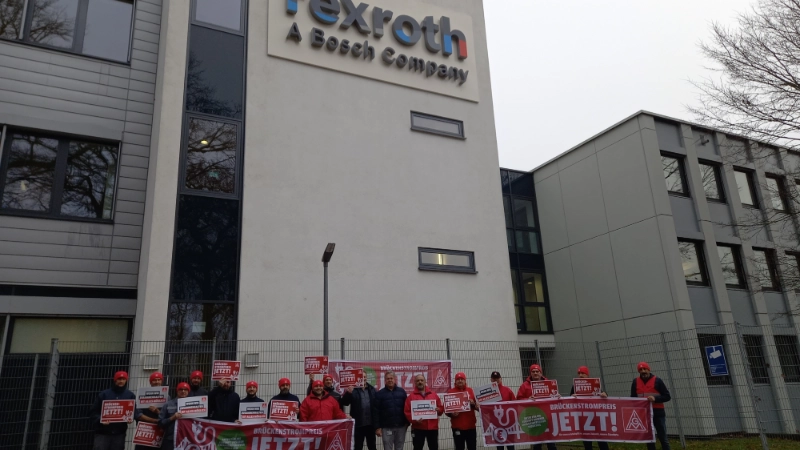 Aktionstag Brückenstrompreis Bosch Rexroth AG Elchingen