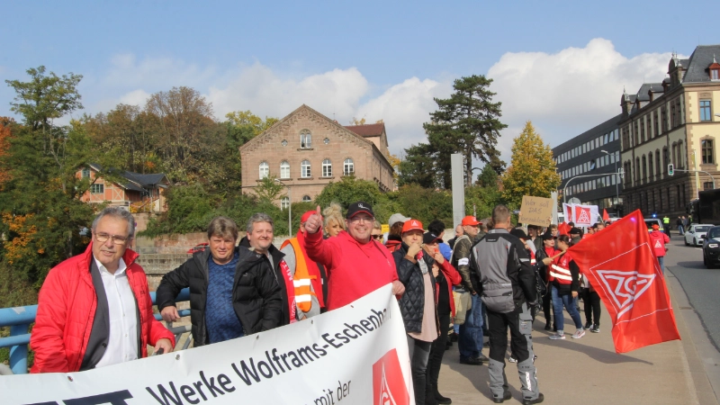 Kundgebung 1. Tarifverhandlung SZI in Stein bei Nürnberg