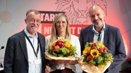 Die Bezirkskonferenz Bayern hat 2022 Stephanie Eberherr (GS Rosenheim) und Roberto Armellini (GS Augsburg) neu in den Beirat der IG Metall gewählt.