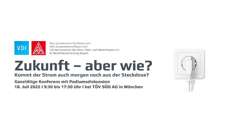Key Visual Energiekonferenz IG Metall Bayern und VDI