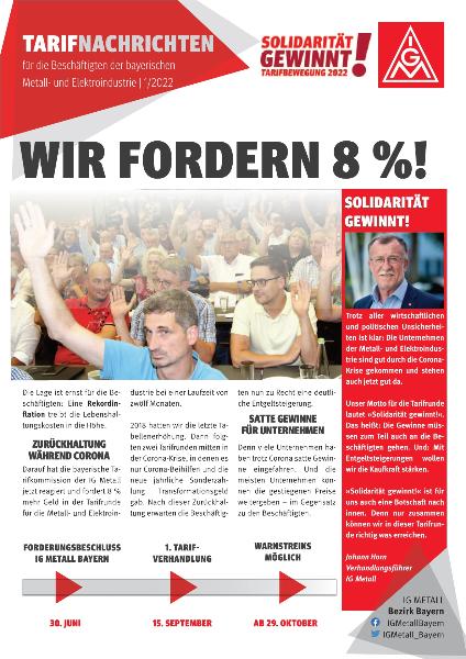 M+E Tarifnachrichten 2022/1