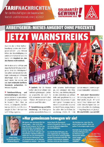 M+E Tarifnachrichten 2022/4