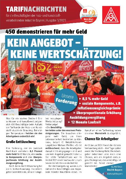 Holz und Kunststoff Tarifnachrichten 2023/3